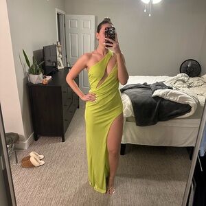 Katie May | Dresses | Katie May X Revolve A Cut Above Gown In Green  Chartreuse | Poshmark